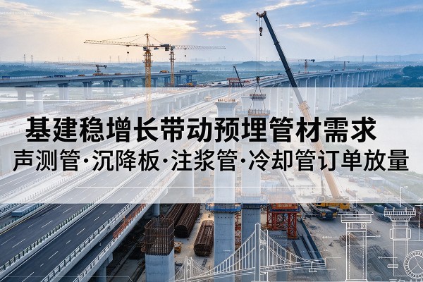 贵德基建稳增长带动预埋监测管材需求,声测管、沉降板、注浆管订单持续放量